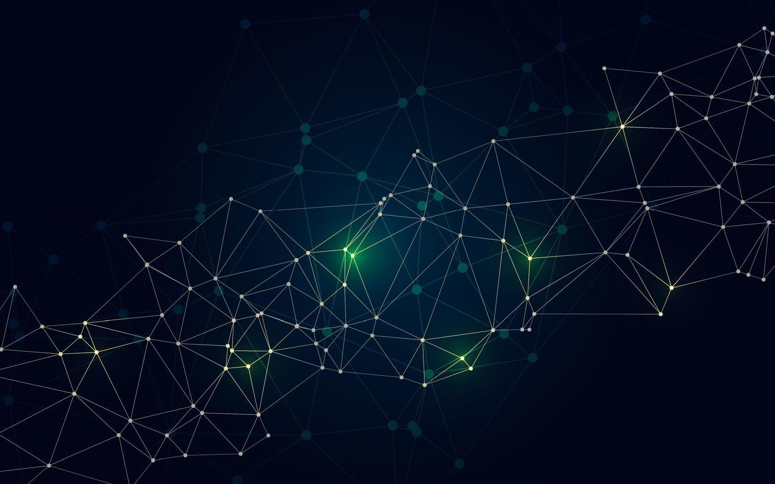Green Technology background. Creative lighting template background vector