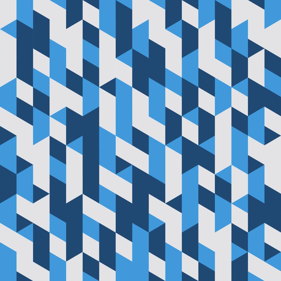 Blue Geometric Seamless pattern Abstract background vector