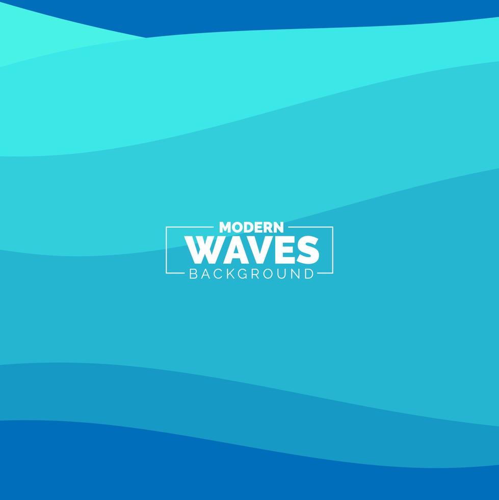 water Wave vector abstract background flat design style