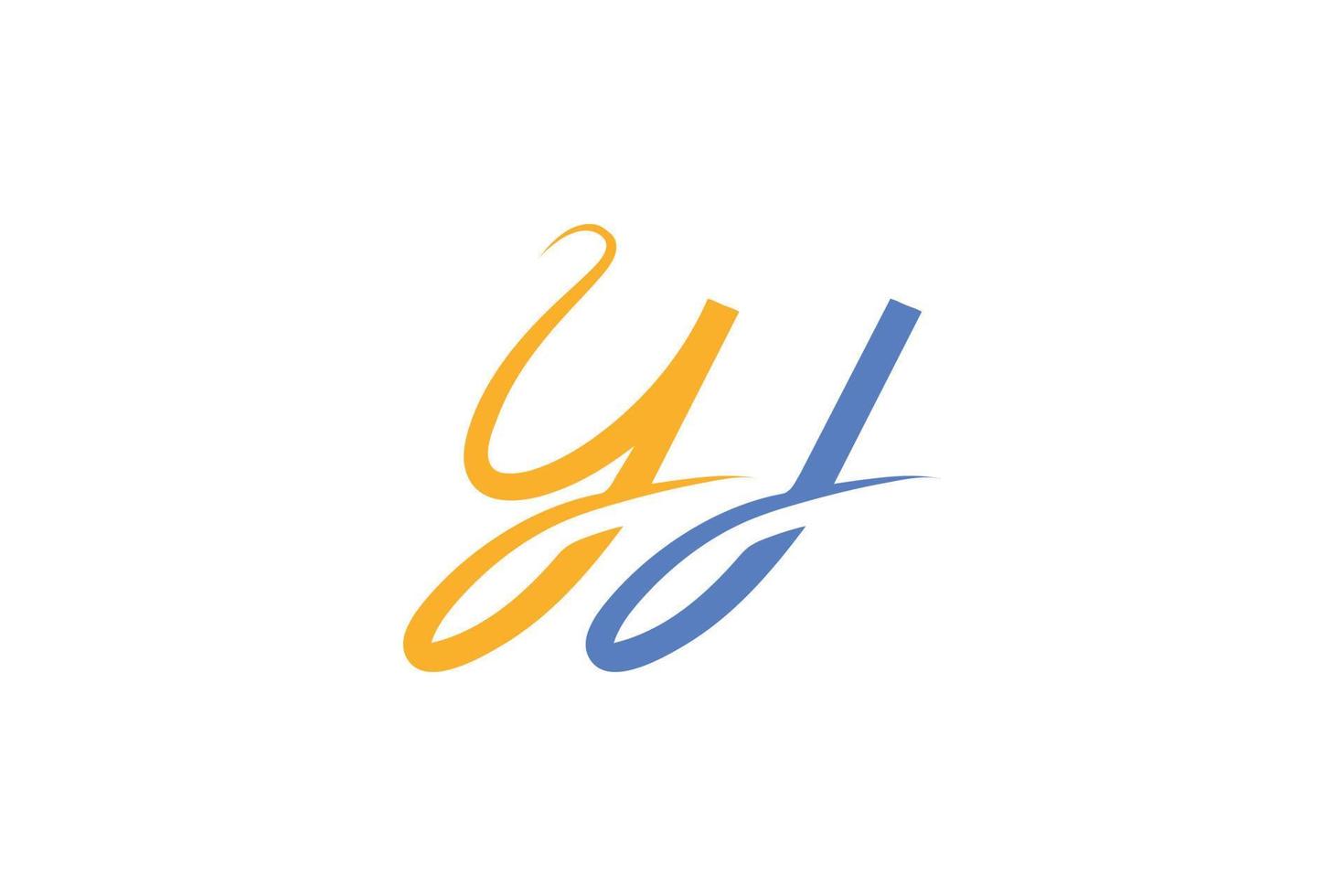 logotipo colorido de la letra y vector