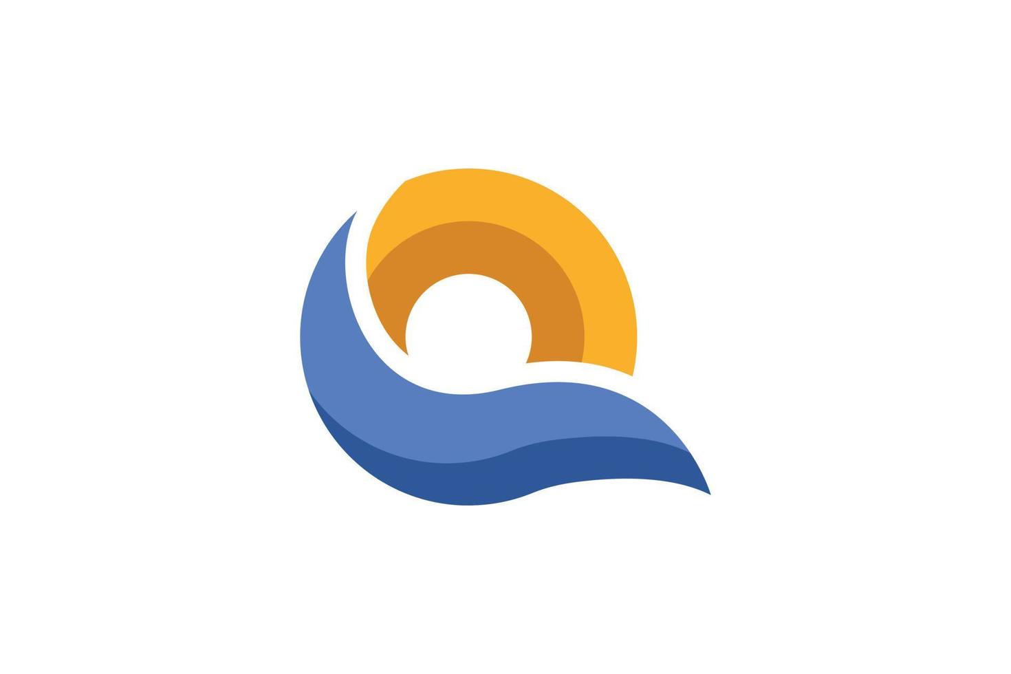 Initial Letter Q Modern vector
