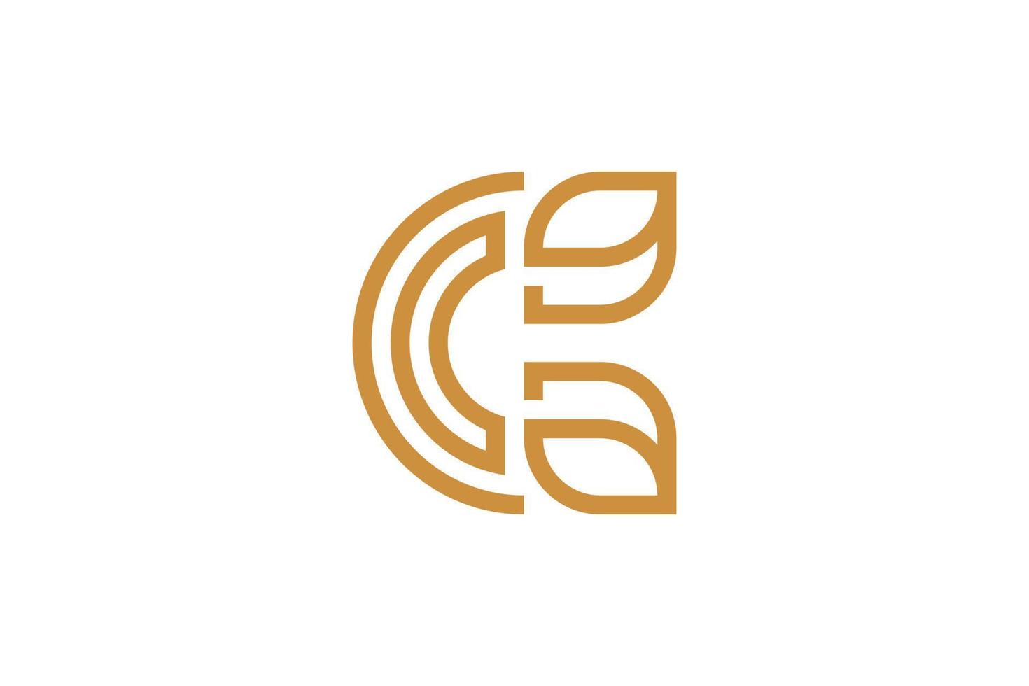 The Letter C Monoline Logo vector