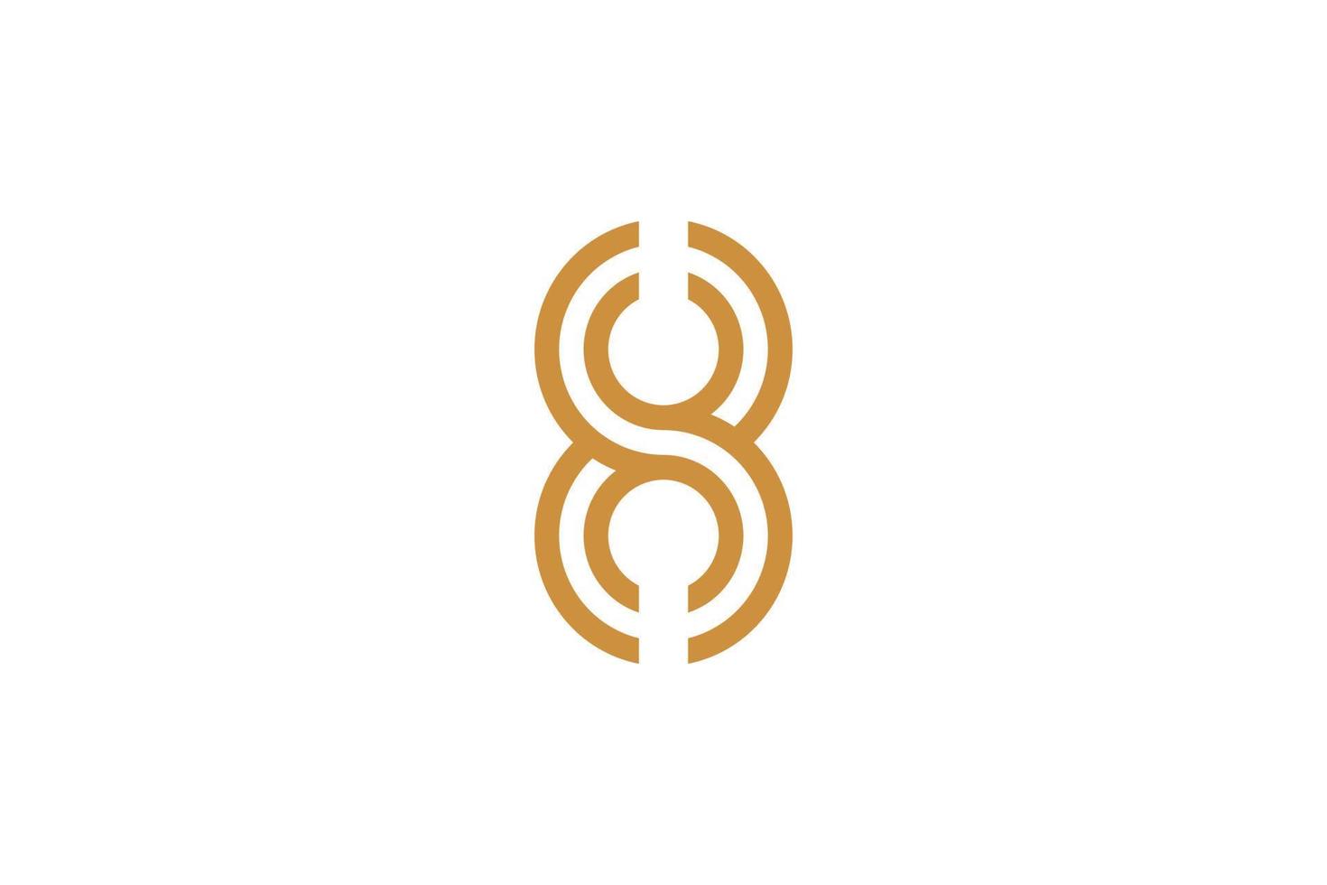 Unique Monoline B Logo vector