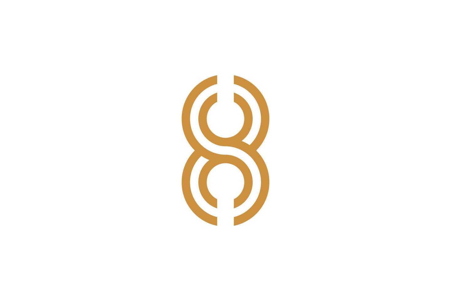 Unique Monoline B Logo vector