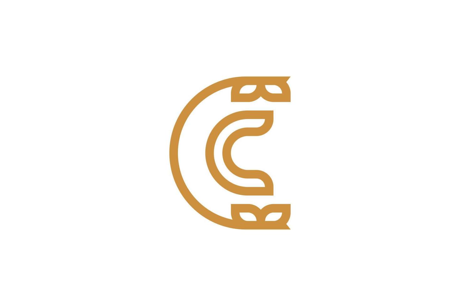 The Letter C Monoline Logo vector