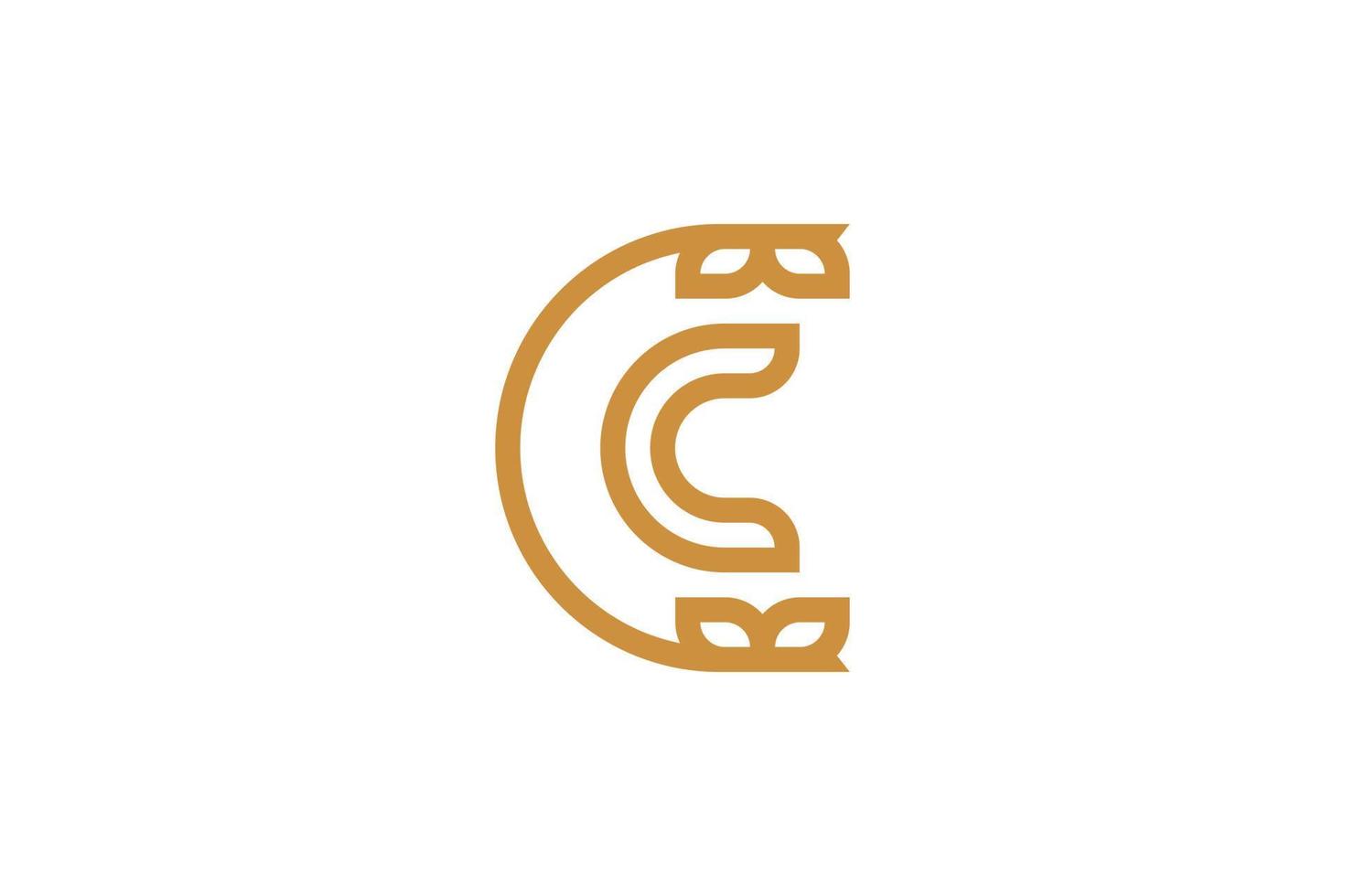 The Letter C Monoline Logo vector