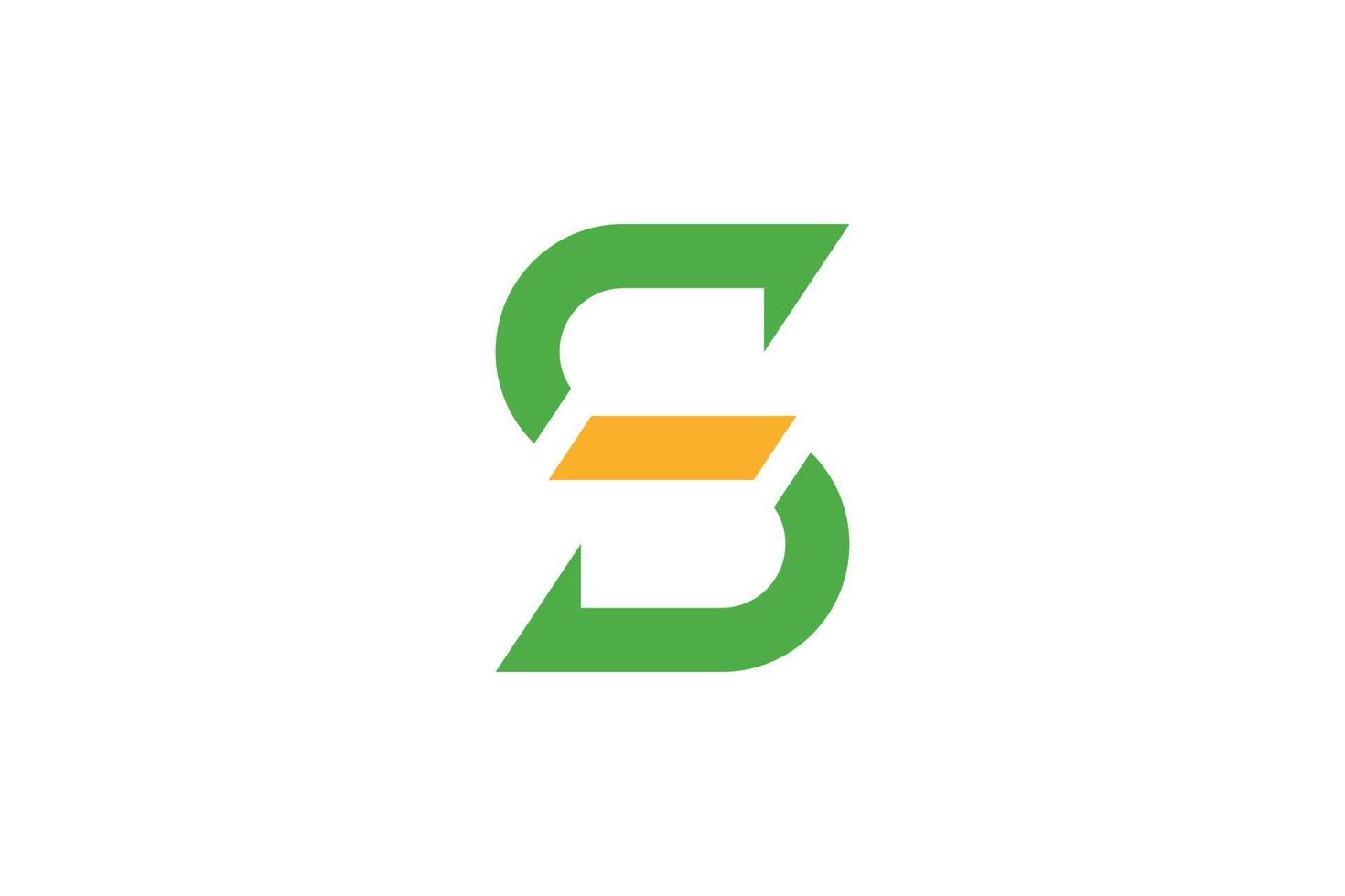 Flat S Logo vector