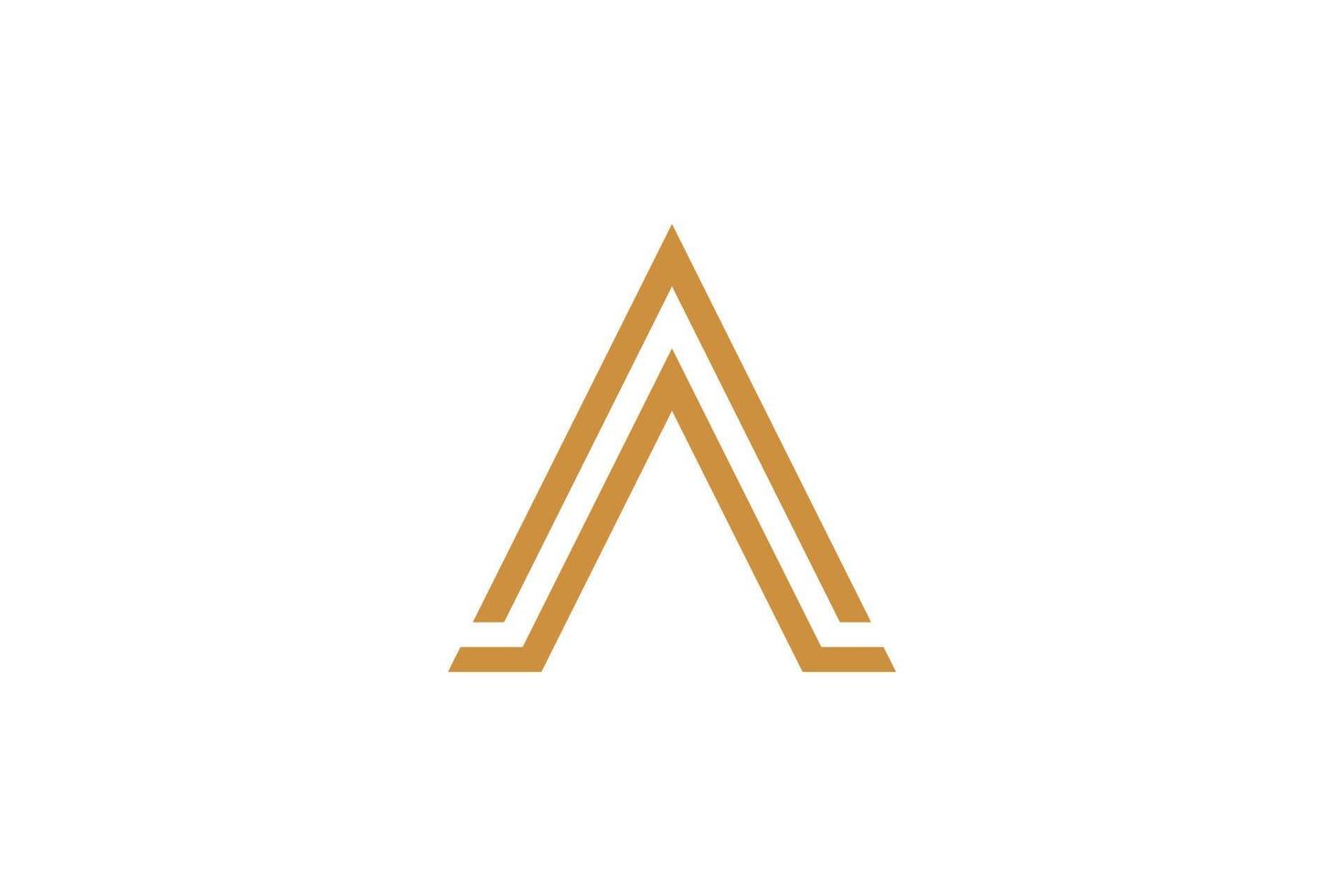 Initial A Letter Monoline Logo vector