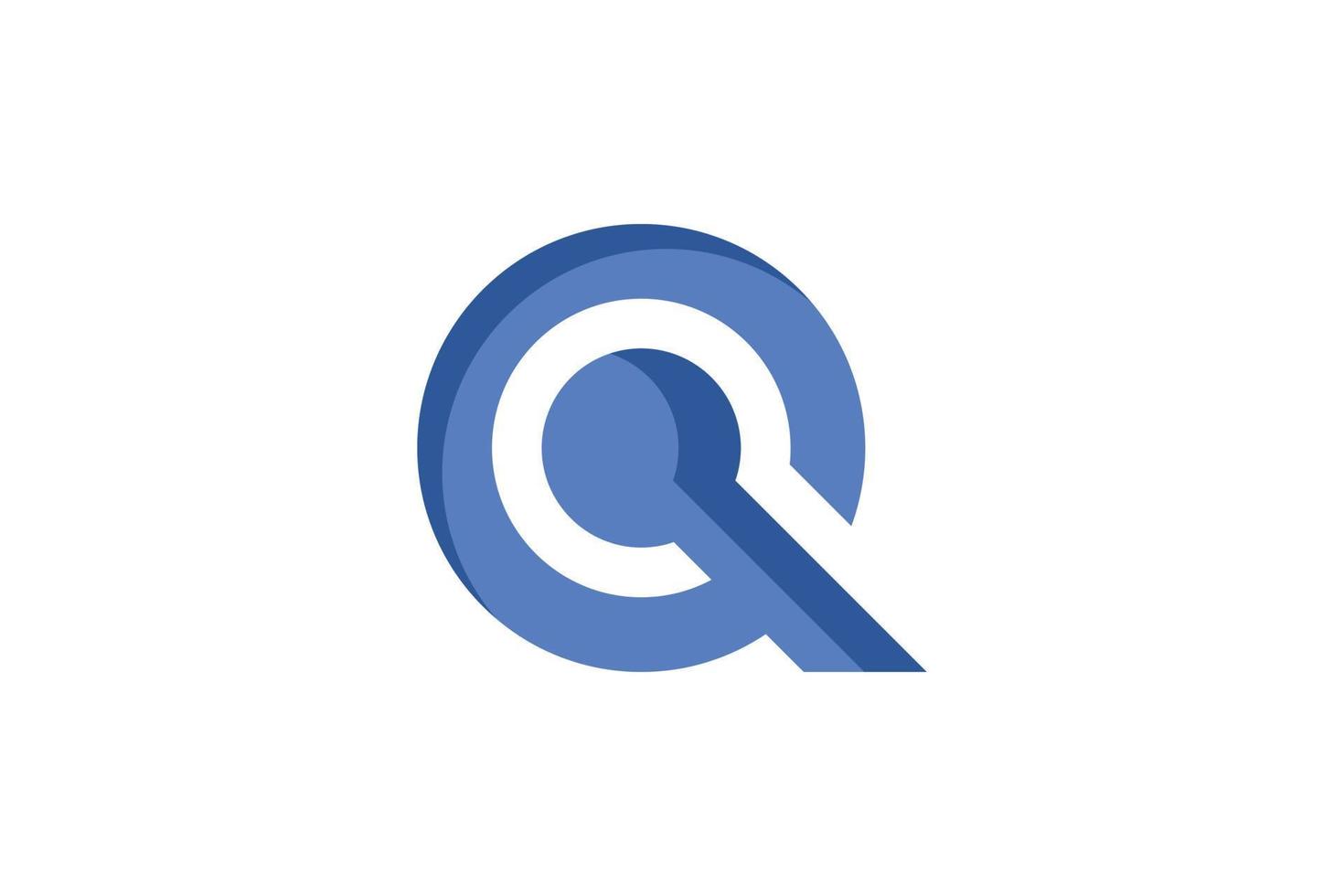 Initial Letter Q Modern vector