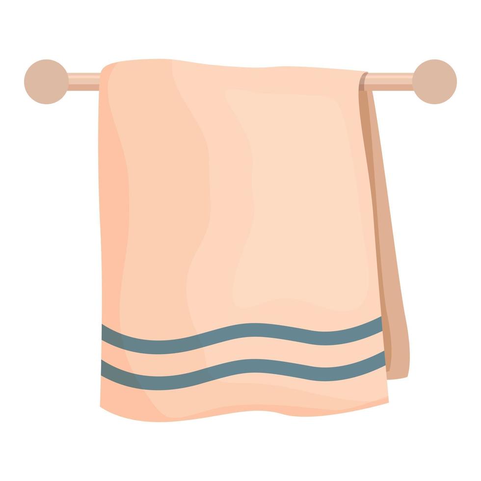 vector de dibujos animados de icono de toalla limpia. mano textil