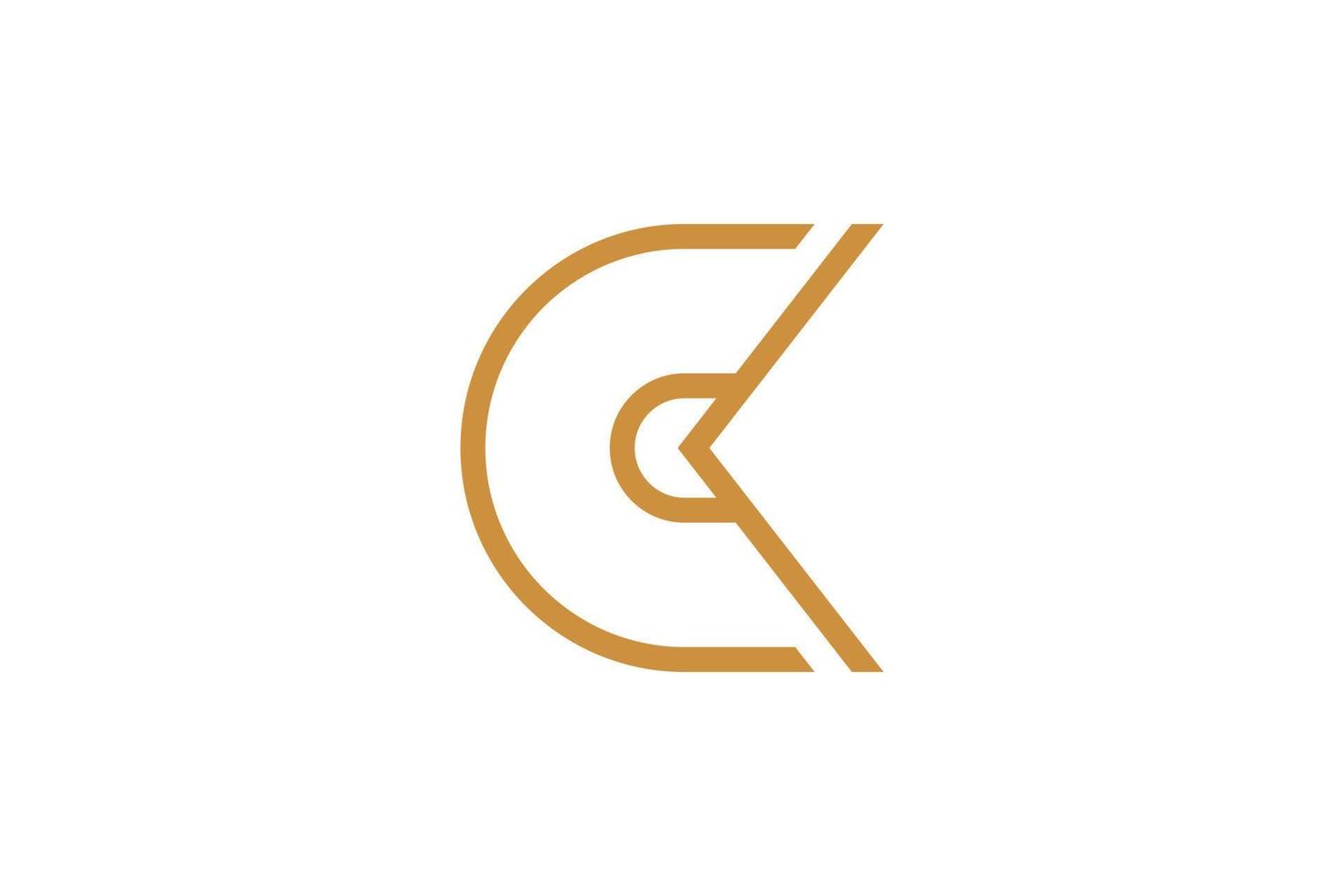 The Letter C Monoline Logo vector