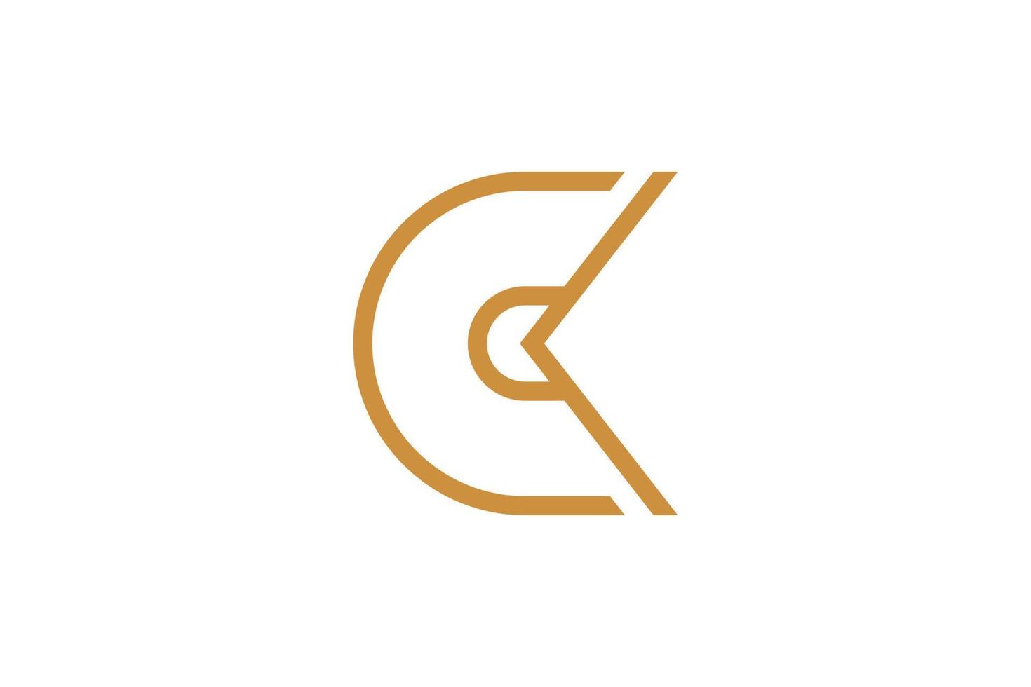 The Letter C Monoline Logo vector