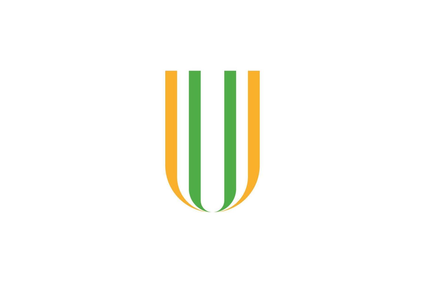 Letter U Abstract Logo vector