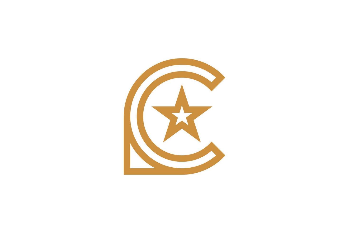Simple Monoline Letter C vector