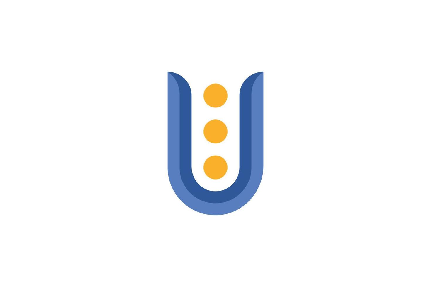 Letter U Abstract Logo vector