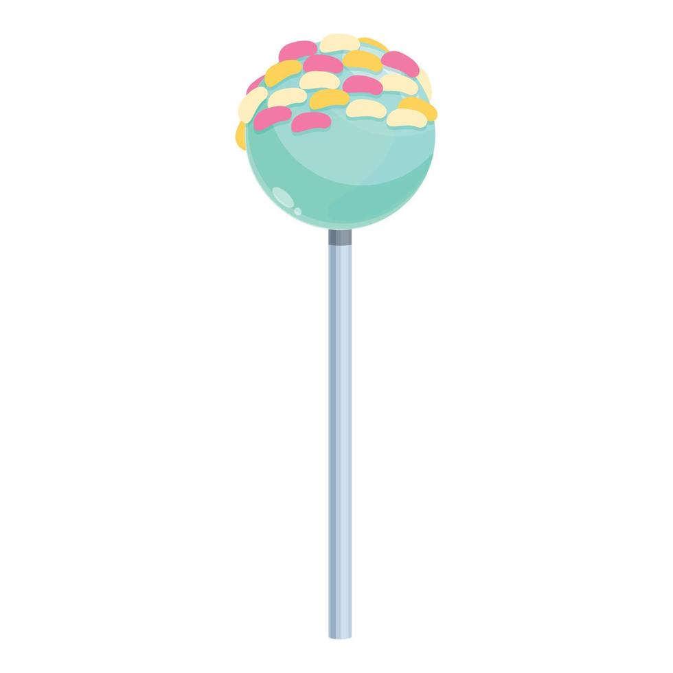 Colorful cake pop icon cartoon vector. Candy lollipop vector