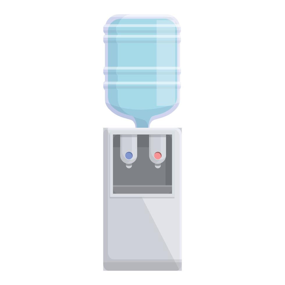 Office water equipment icon, cartoon style vector