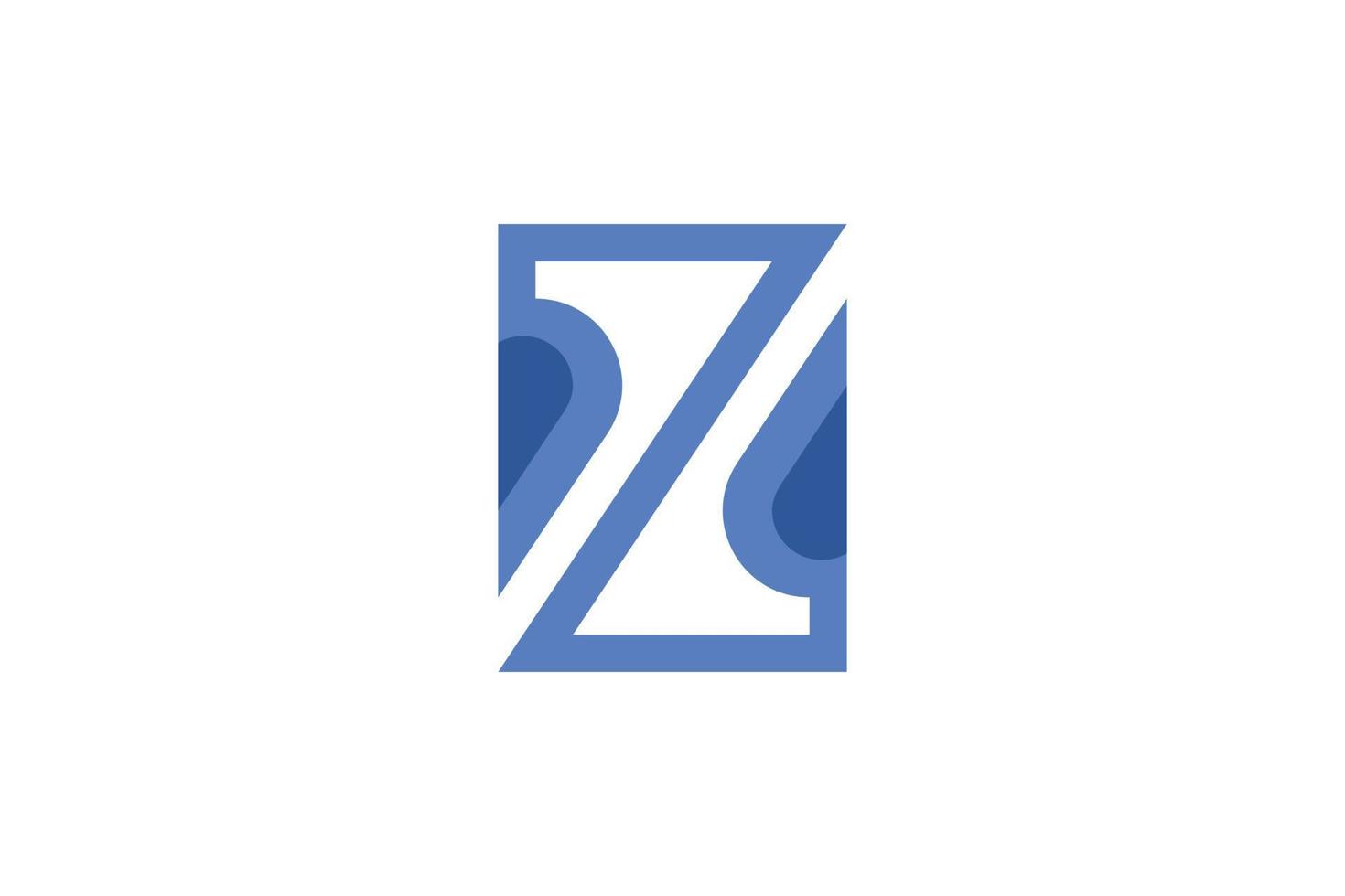 plantillas creativas de logotipos de letras z vector