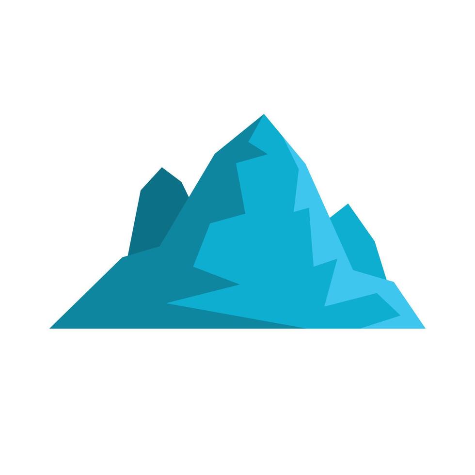 icono de iceberg, estilo plano. vector