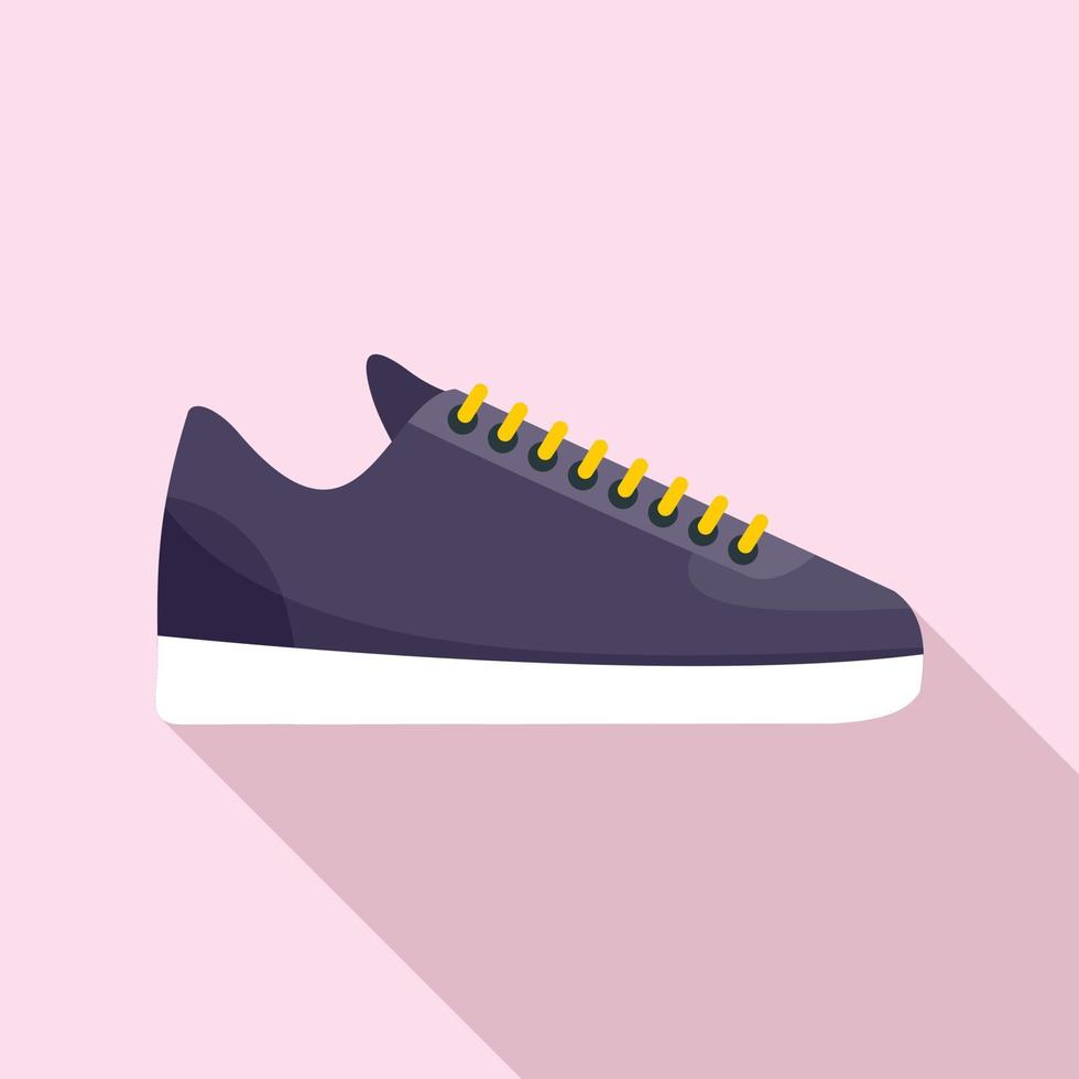 icono de zapatillas de rap, tipo plano vector