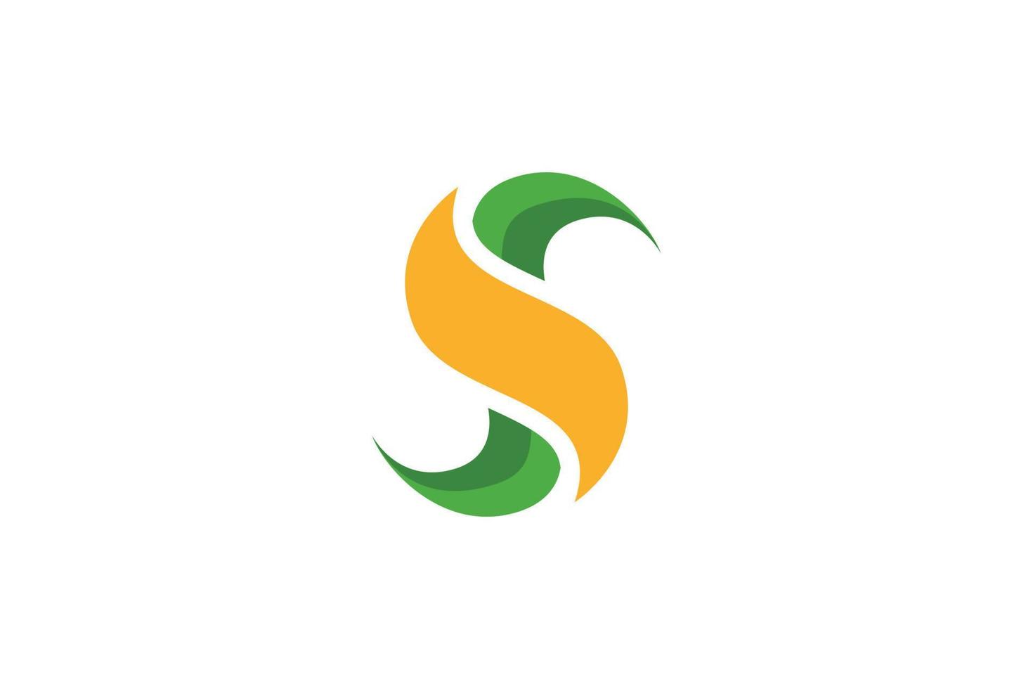 Flat S Logo vector