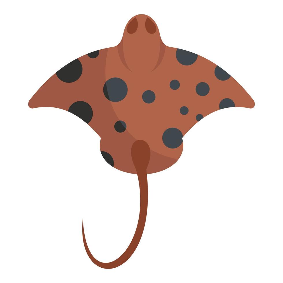 icono de mantarraya, estilo de dibujos animados vector