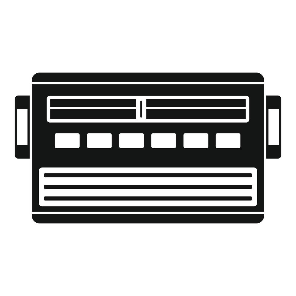 Old radio icon, simple style vector