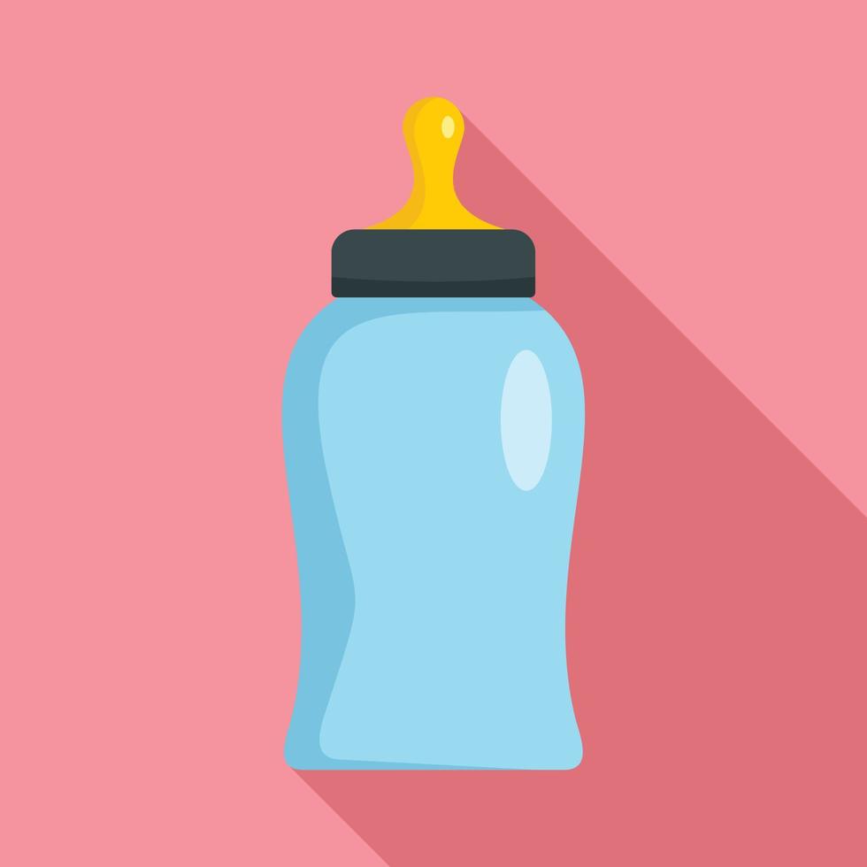 Bottle nipple icon, flat style vector