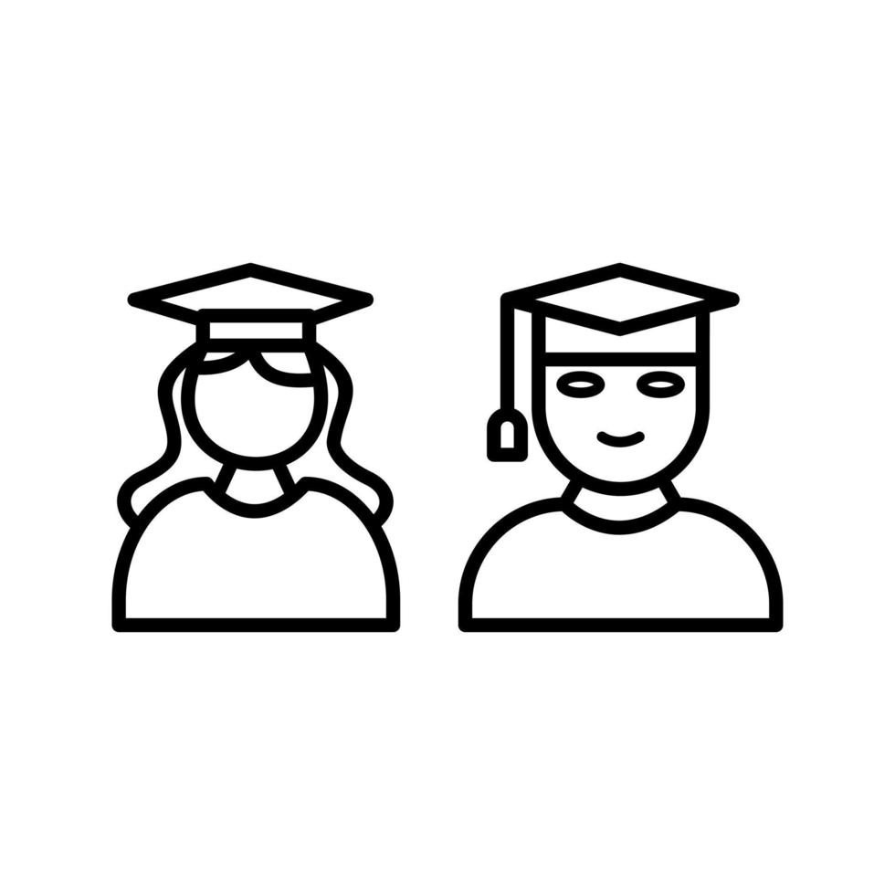 Unique Graduates Vector Icon