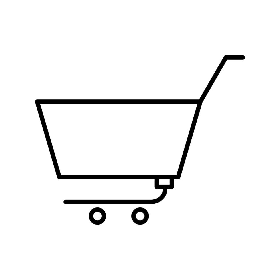 Unique Empty Cart Vector Icon 14372557 Vector Art at Vecteezy