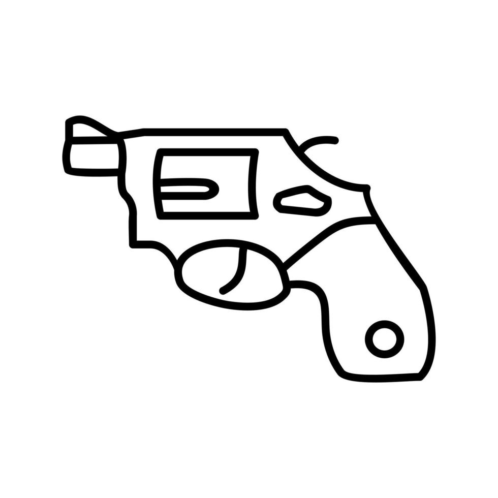 Unique Revolver Vector Icon