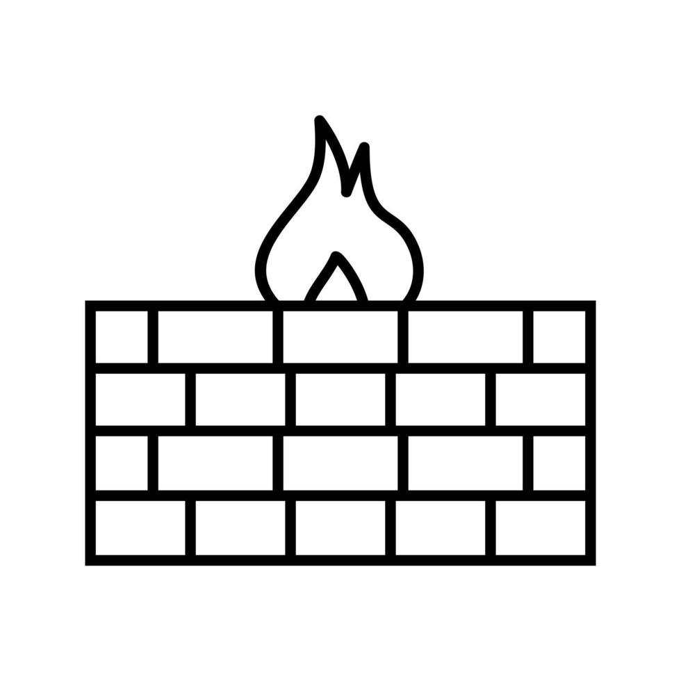 Unique Firewall Vector Icon