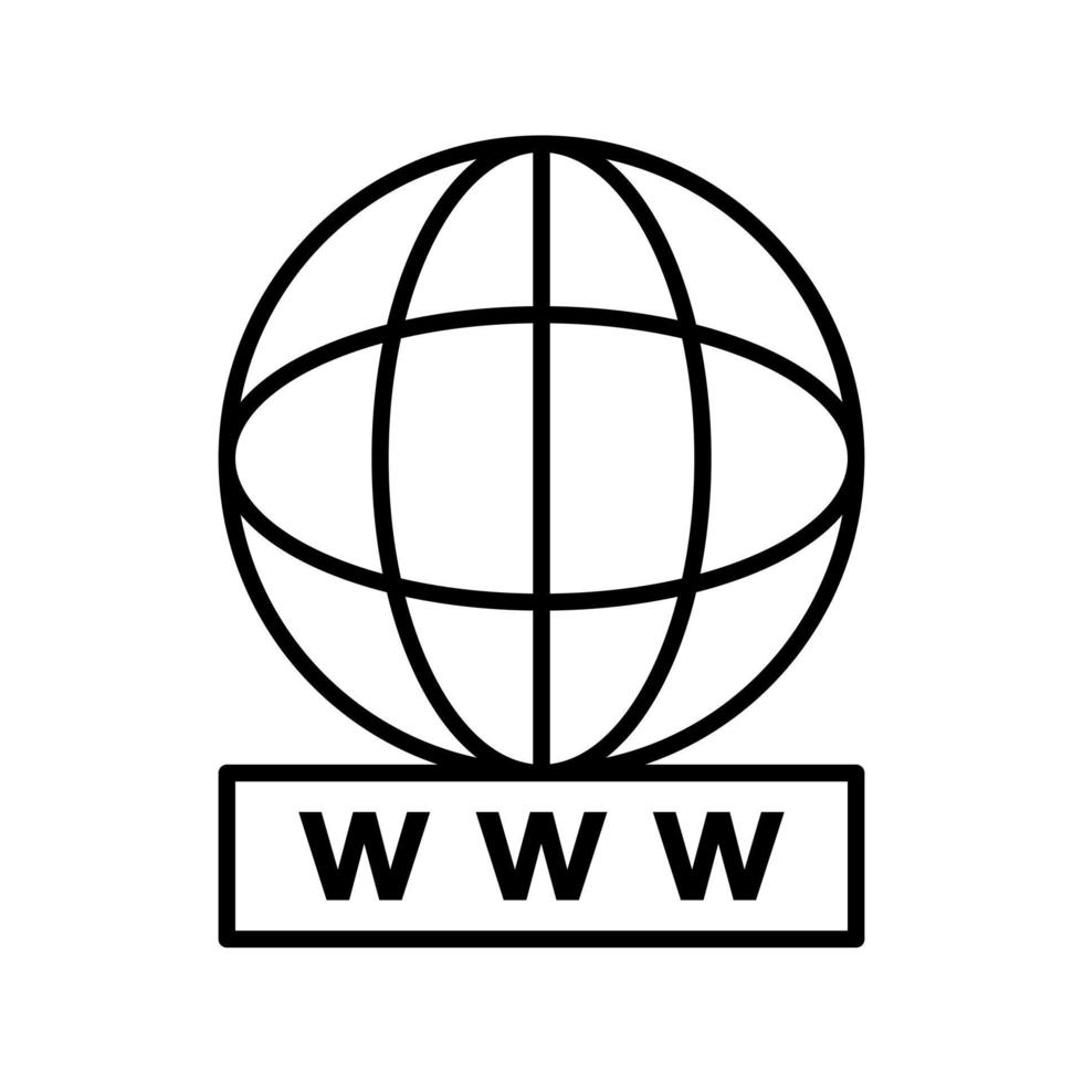 Unique World Wide Web Vector Icon