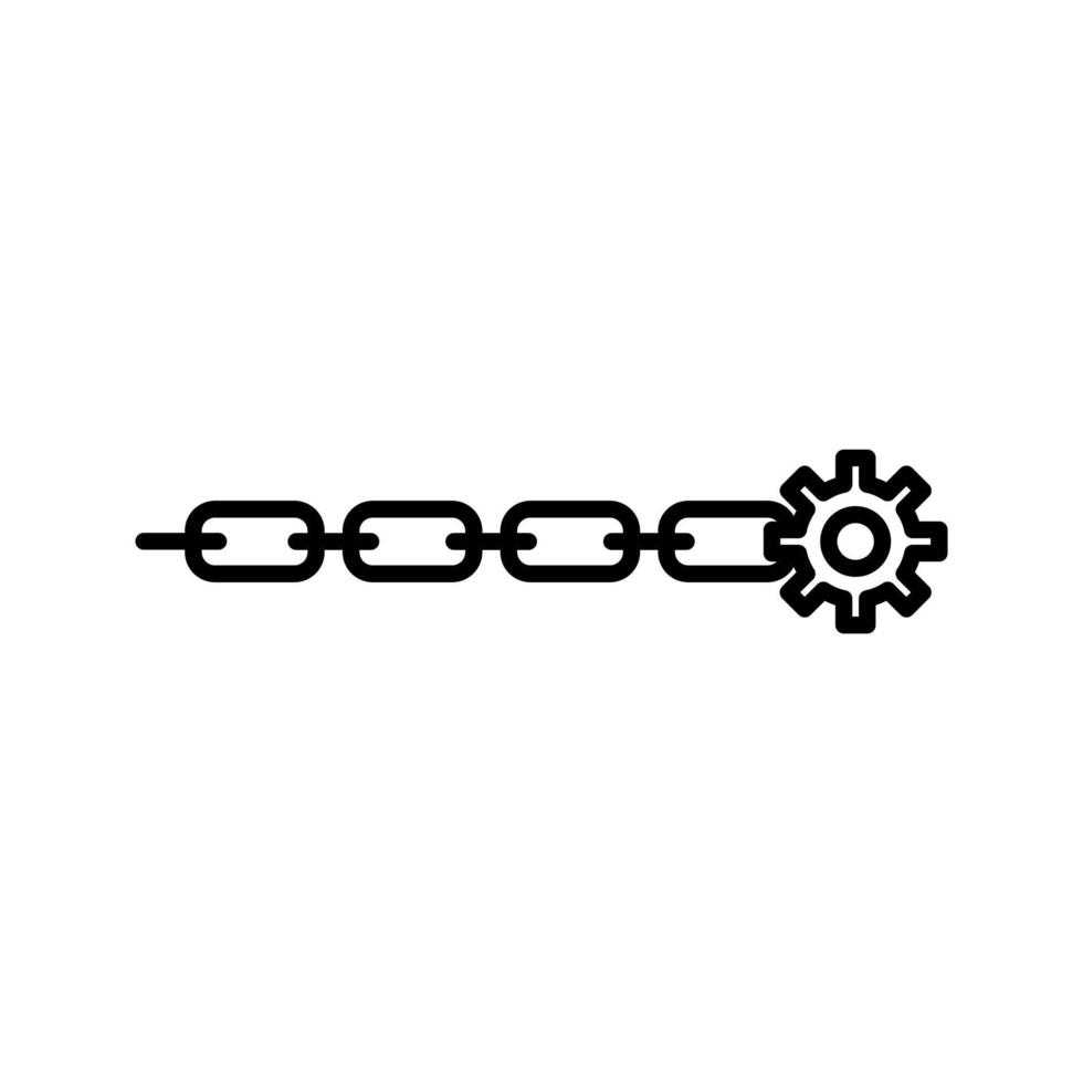 Unique Link Optimization Vector Icon