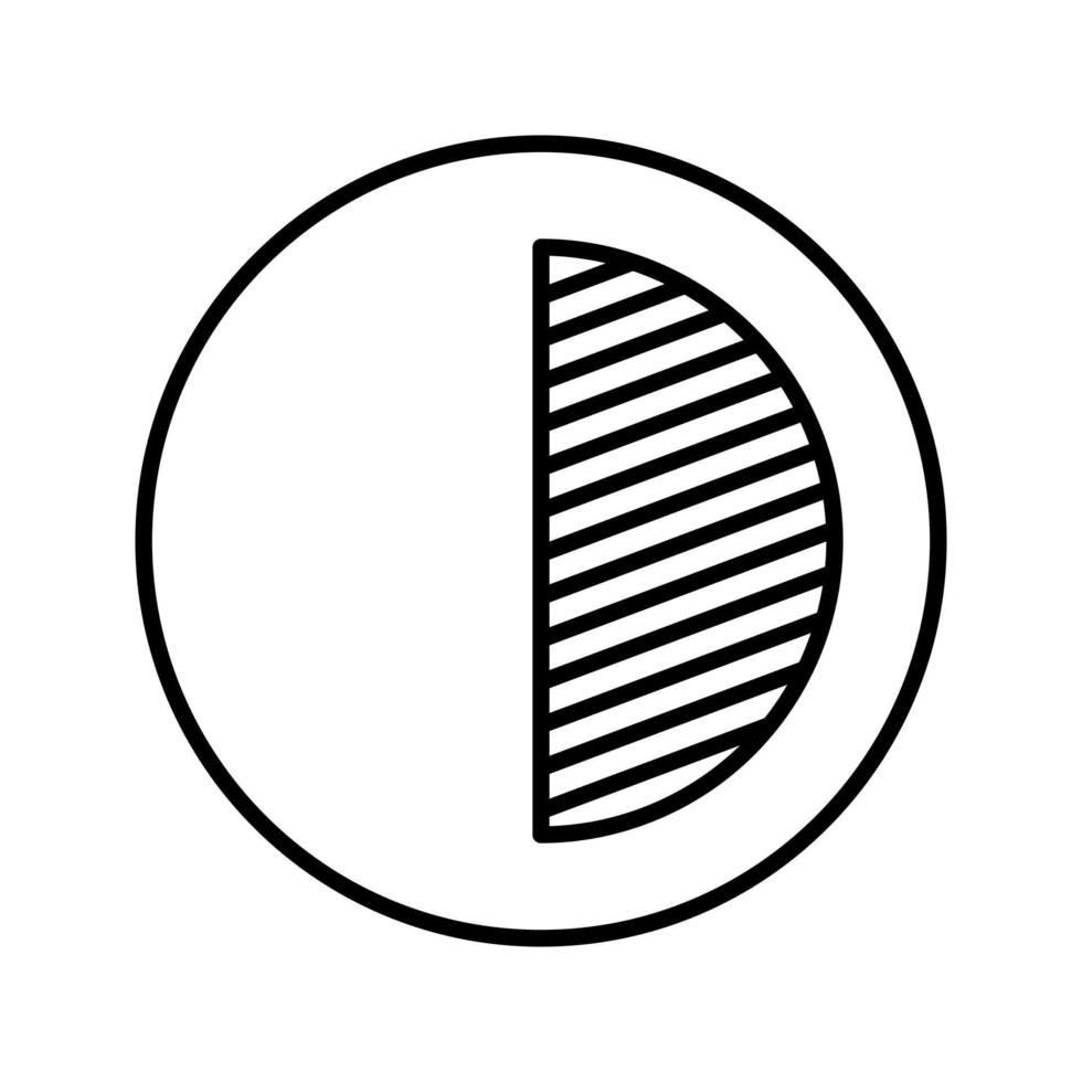 icono de vector de contraste único