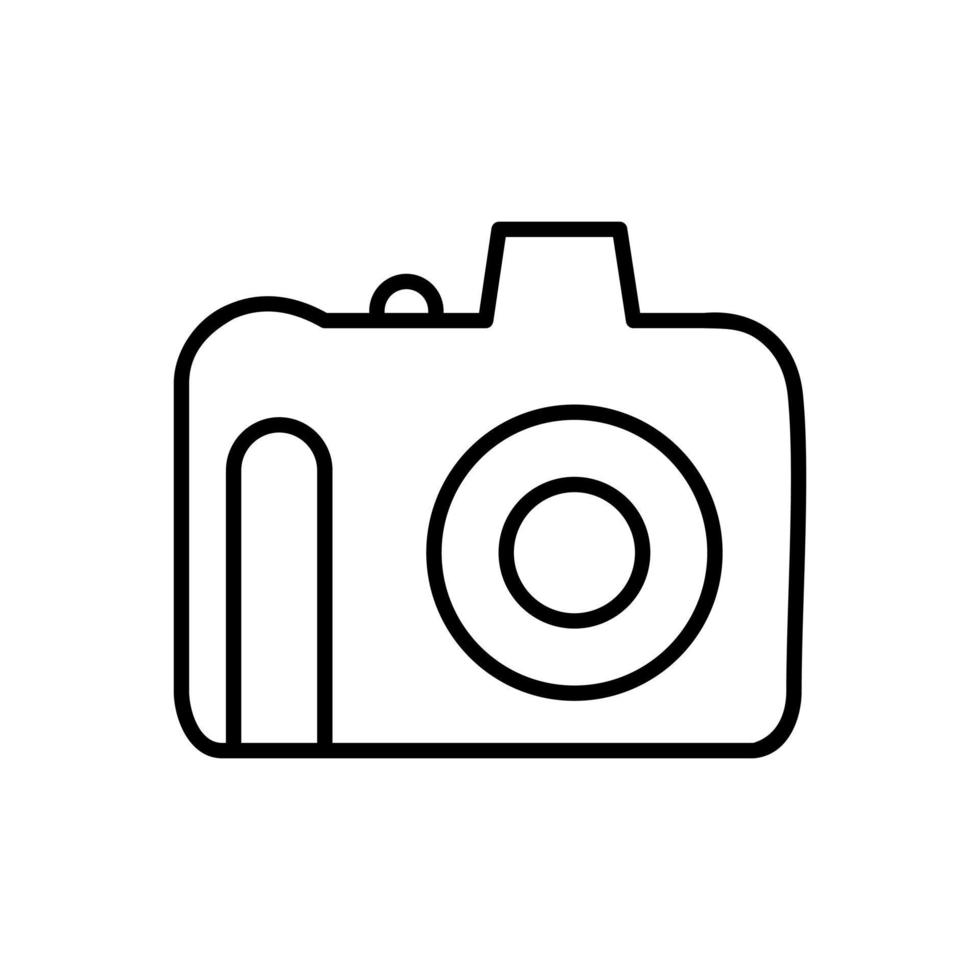 Unique DSLR Camera Vector Icon