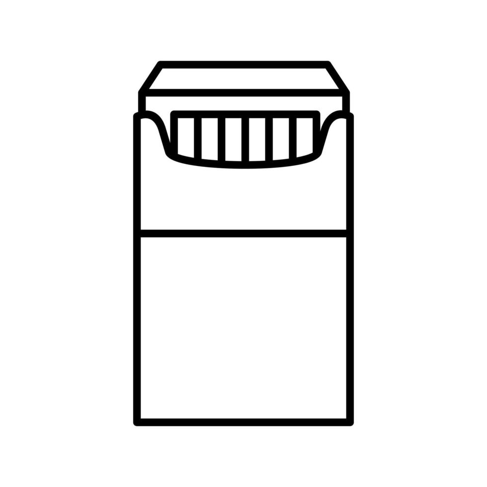 Unique Packet of Cigarettes Vector Icon