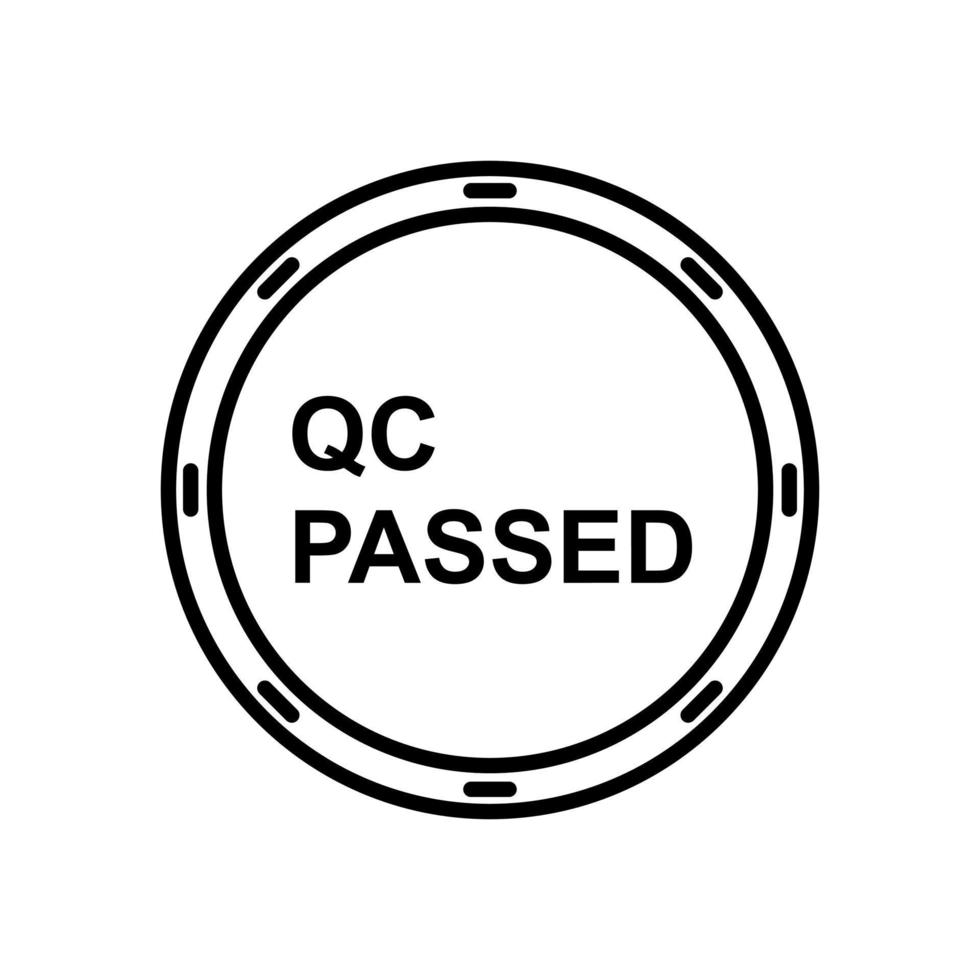 Unique QC Passed Vector Icon