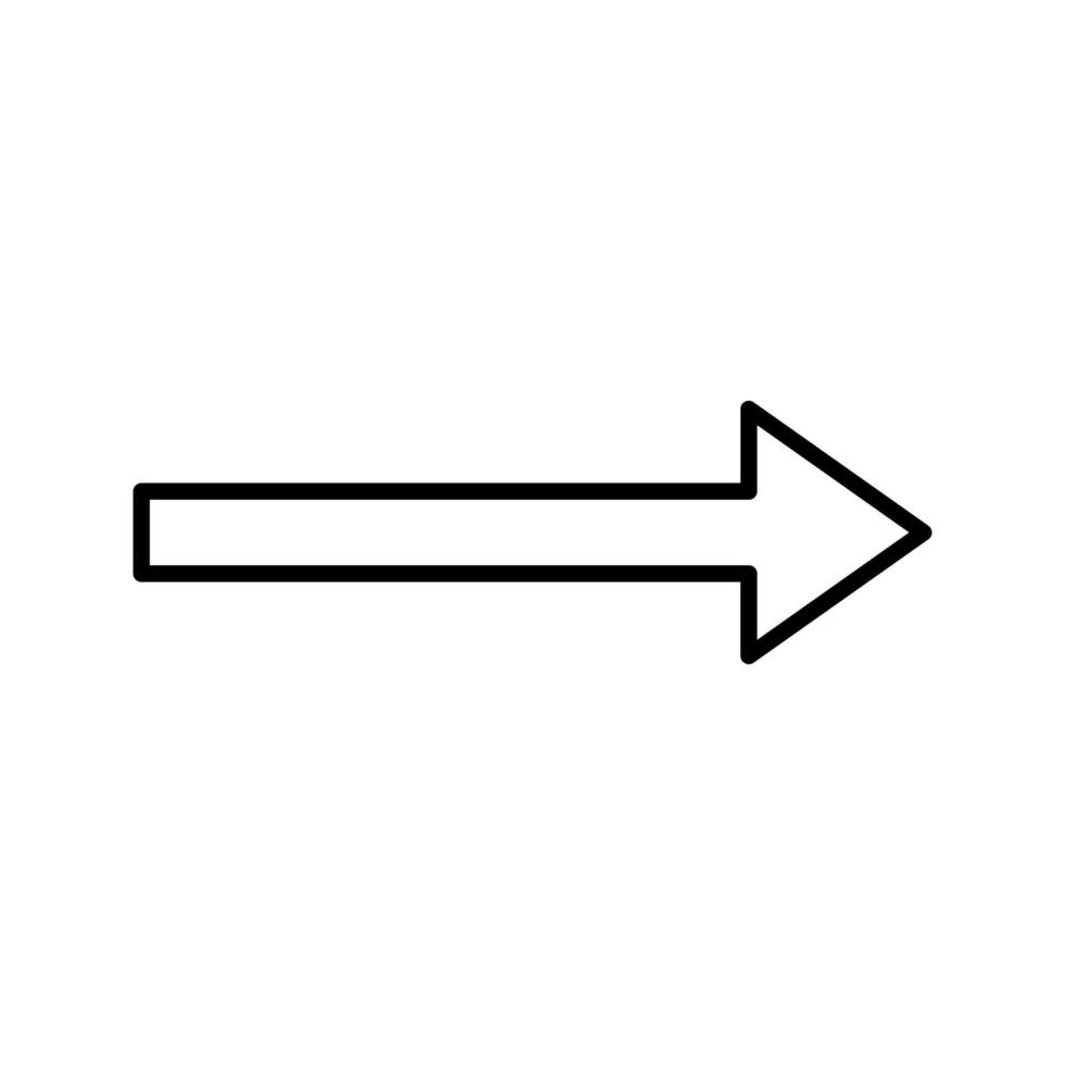 Unique Right Arrow Vector Icon