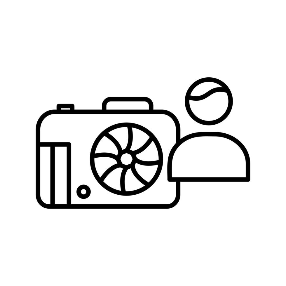 Unique Photographer Vector Icon