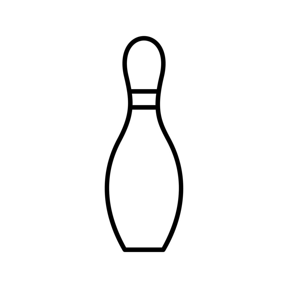 Unique Bowling Pin Vector Icon