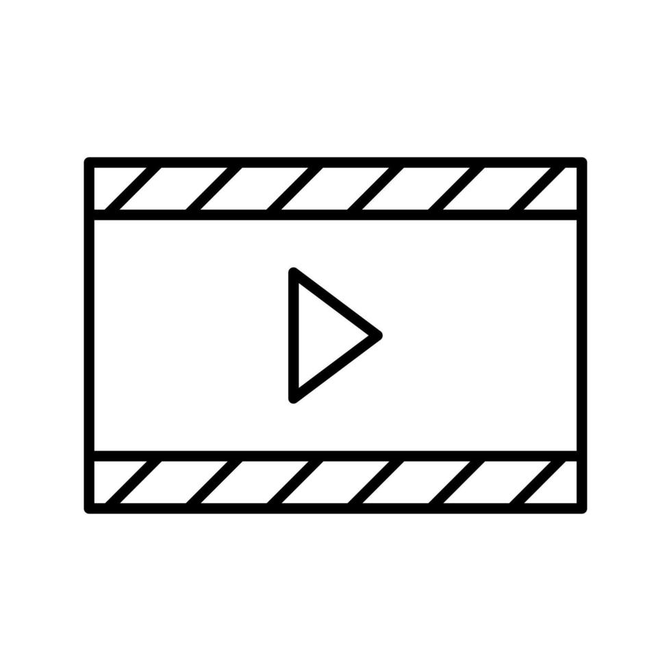 icono de vector de video y animación único