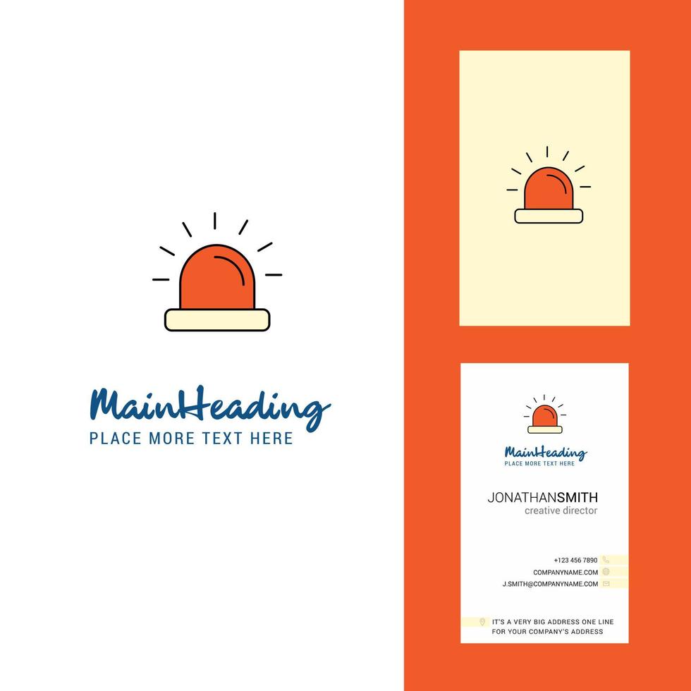 Siren Creative Logo and business card vertical Design Vector