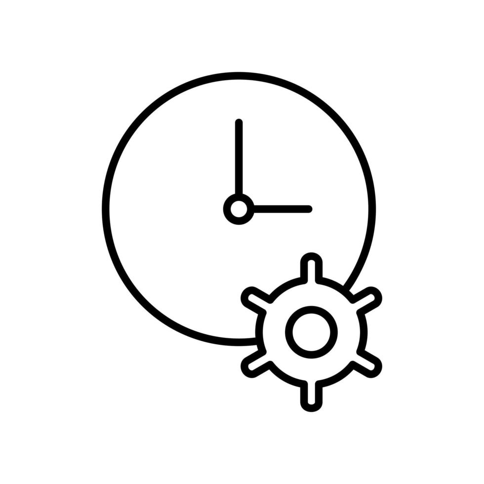 icono de vector de optimización de tiempo único