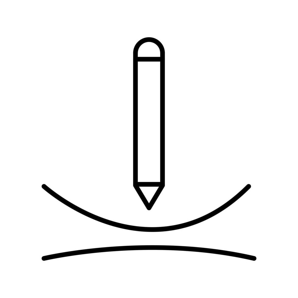 Dibujar icono de vector de curva