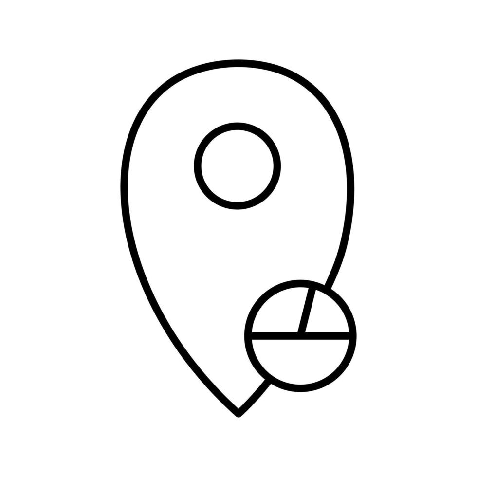 Location Statistics Vector Icon
