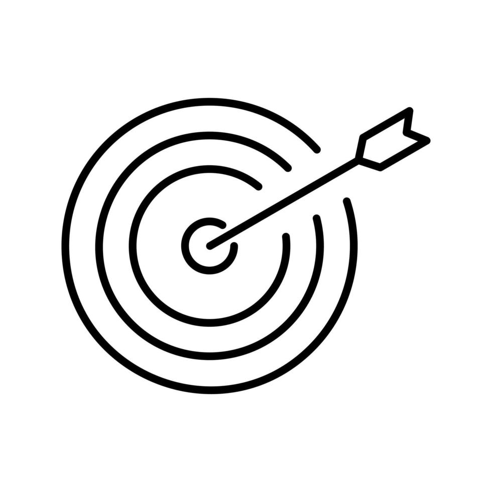 Unique Dartboard Vector Icon
