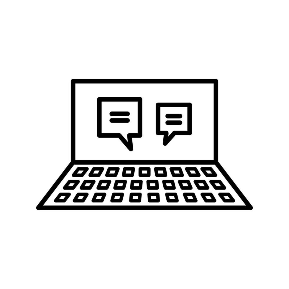 Unique Online Converstaion Vector Icon