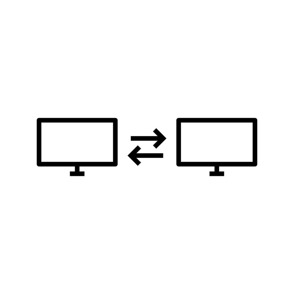 Unique Sharing Systems Vector Icon