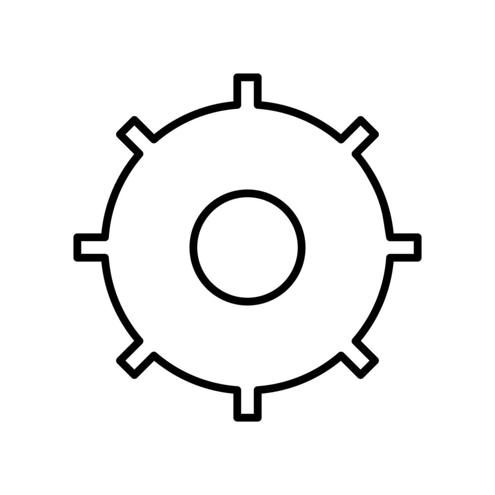 icono de vector de configuración única